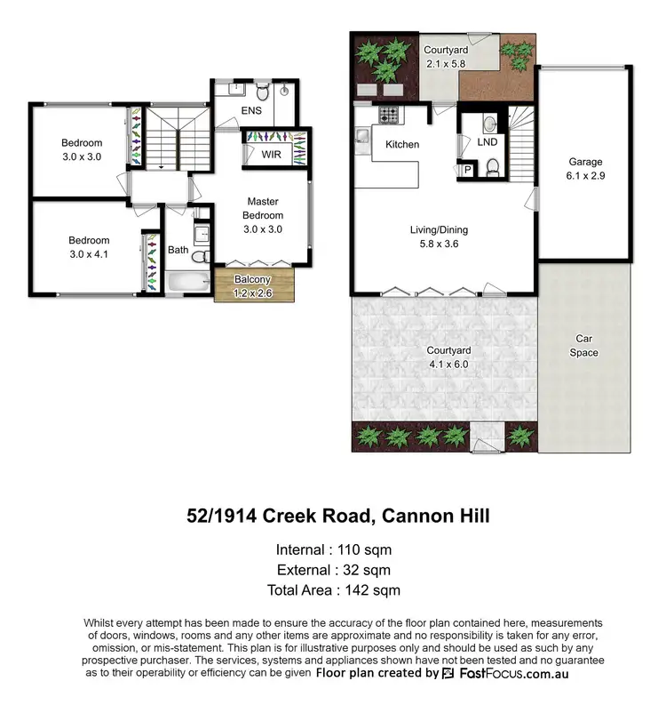 Floorplan of Homely townhouse listing, 52/1914 Creek Road, Cannon Hill QLD 4170