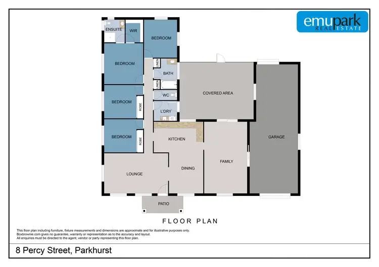 Floorplan of Homely house listing, 8 Percy Street, Parkhurst QLD 4702