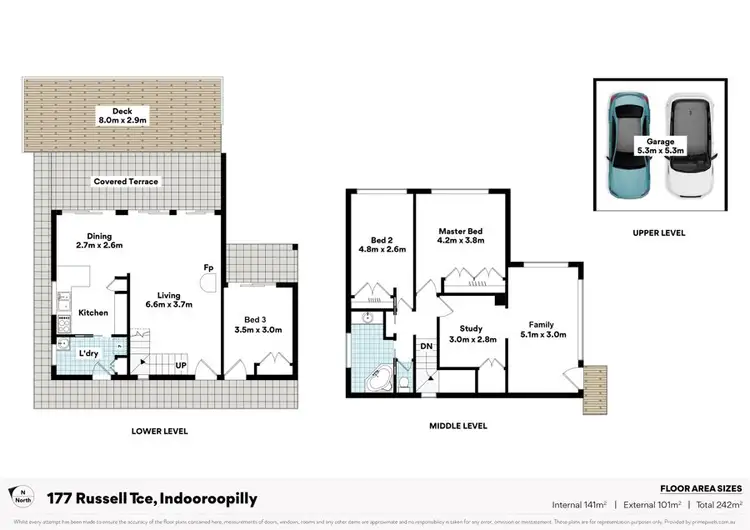 Floorplan of Homely house listing, 177 Russell Tce, Indooroopilly QLD 4068