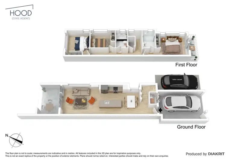 Floorplan of Homely townhouse listing, 1/28 Railway Terrace, Corinda QLD 4075