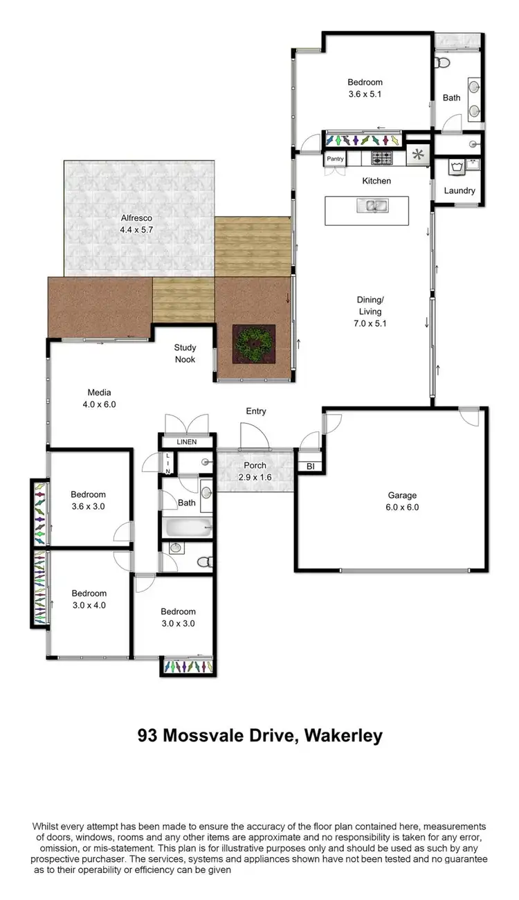 Floorplan of Homely house listing, 93 Mossvale Drive, Wakerley QLD 4154