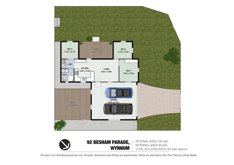 Floorplan of Homely house listing, 92 Besham Parade, Wynnum QLD 4178