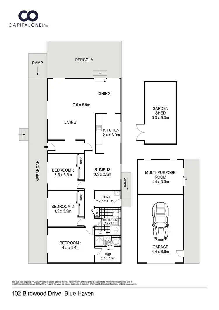 Floorplan of Homely house listing, 102 Birdwood Drive, Blue Haven NSW 2262