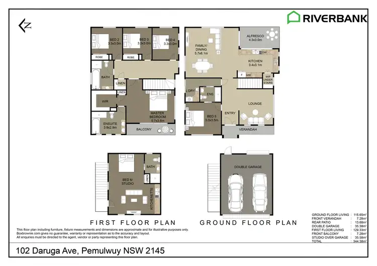 Floorplan of Homely house listing, 102 Daruga Avenue, Pemulwuy NSW 2145