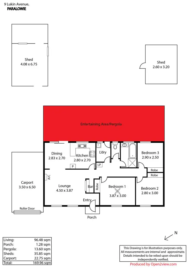 Floorplan of Homely house listing, 9 Lukin Avenue, Paralowie SA 5108