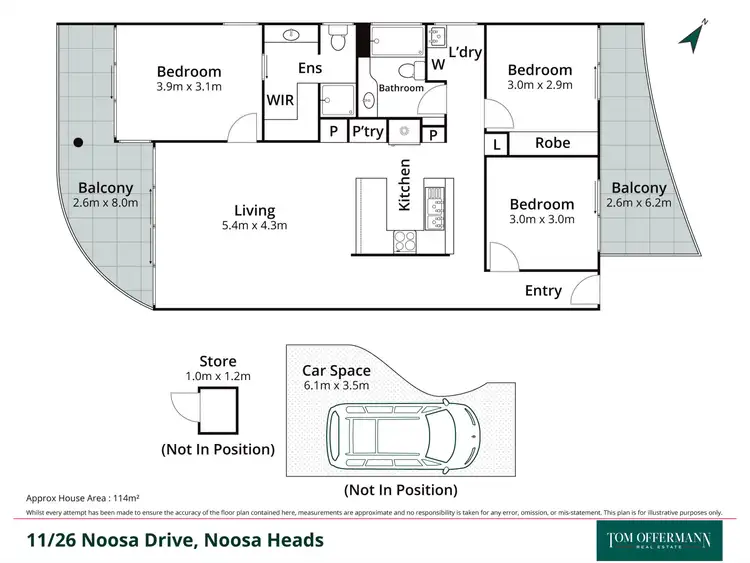 Floorplan of Homely unit listing, 11/26 Noosa Drive, Noosa Heads QLD 4567