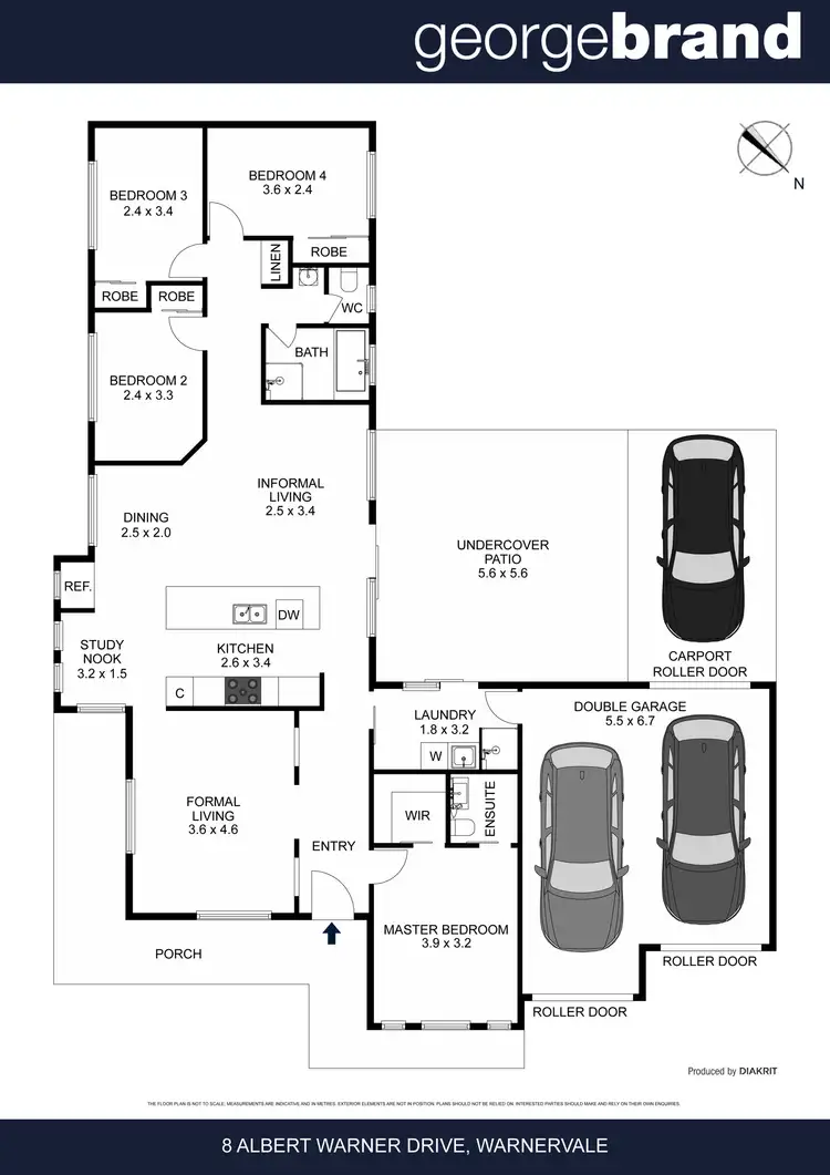 Floorplan of Homely house listing, 8 Albert Warner Drive, Warnervale NSW 2259