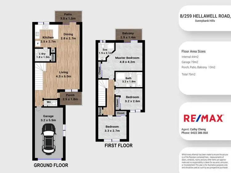 Floorplan of Homely townhouse listing, 8/259 Hellawell Road, Sunnybank Hills QLD 4109
