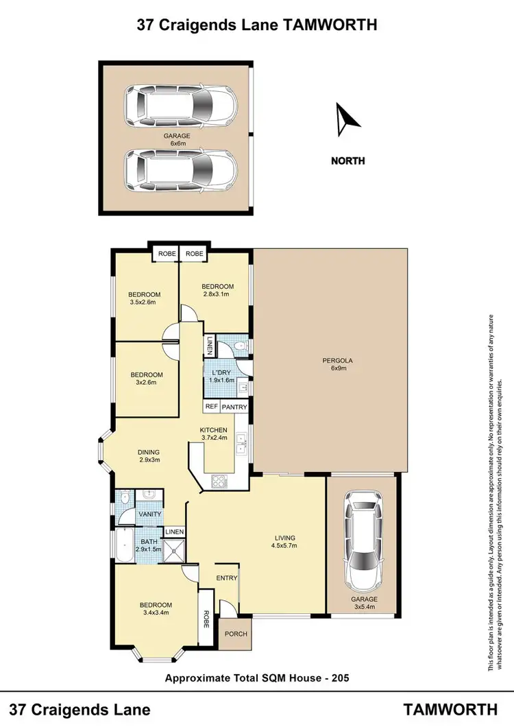 Floorplan of Homely house listing, 37 Craigends Lane, Tamworth NSW 2340