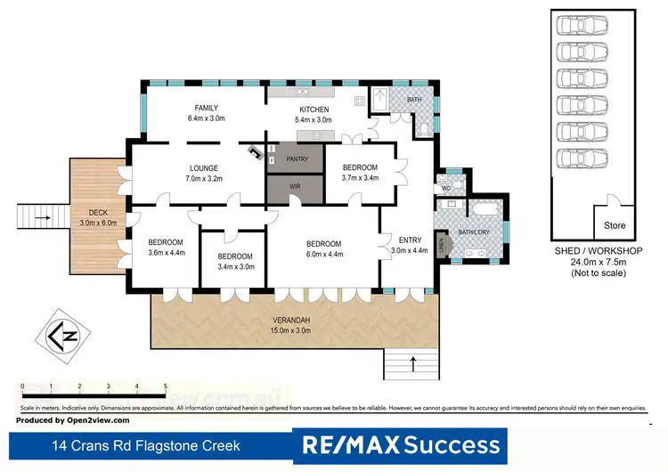 Floorplan of Homely house listing, 14 Crans Road, Flagstone Creek QLD 4344