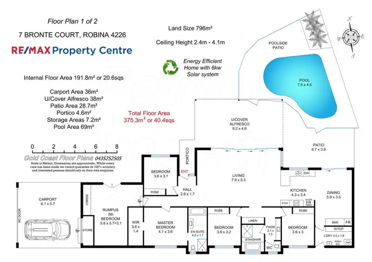 Floorplan of Homely house listing, 7 Bronte Court, Robina QLD 4226