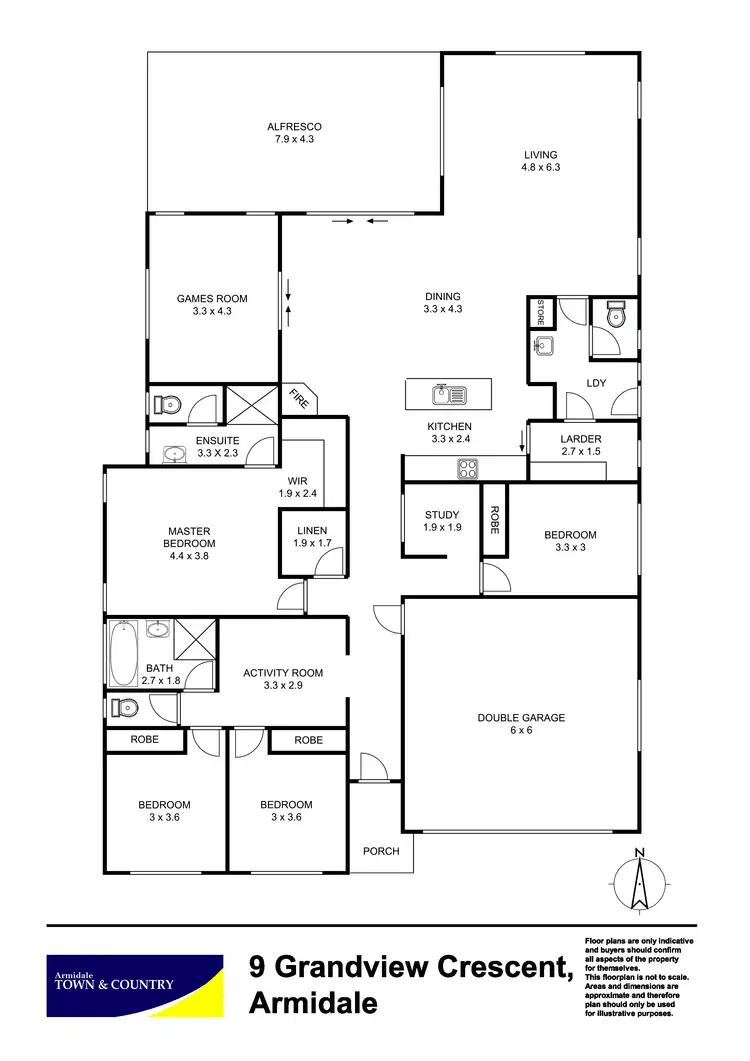 Floorplan of Homely house listing, 9 Grandview Crescent, Armidale NSW 2350