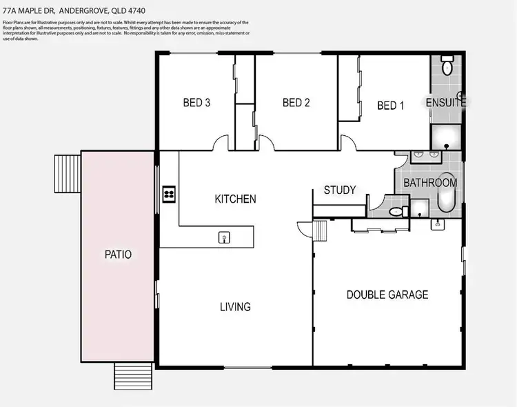 Floorplan of Homely house listing, 77A Maple Drive, Andergrove QLD 4740