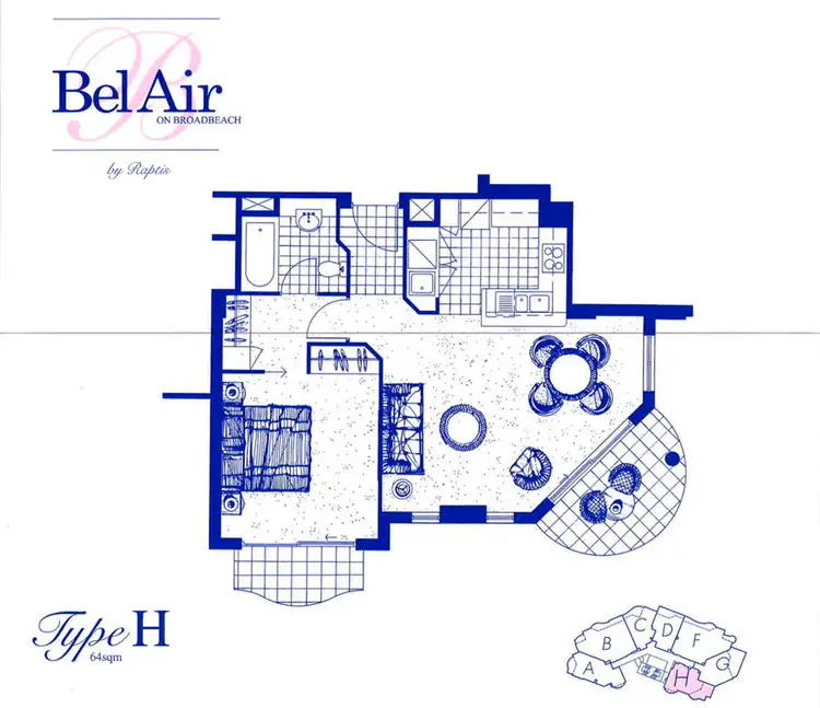 Floorplan of Homely unit listing, 2623-2633 Gold Coast Highway, Broadbeach QLD 4218