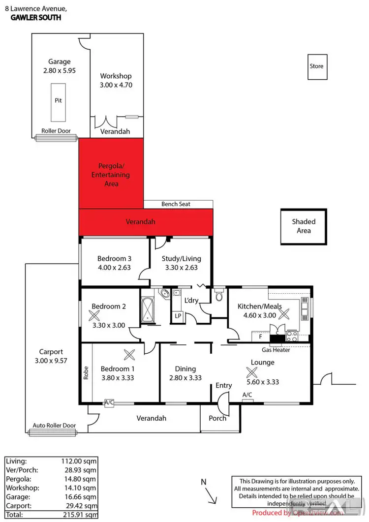 Floorplan of Homely house listing, 8 Lawrence Avenue, Gawler South SA 5118
