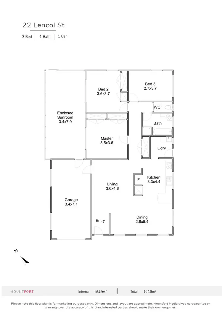 Floorplan of Homely house listing, 22 Lencol Street, Mount Gravatt QLD 4122
