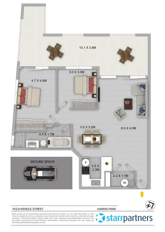 Floorplan of Homely apartment listing, 15/2-6 Kendall Street, Harris Park NSW 2150