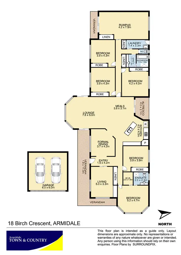 Floorplan of Homely house listing, 18. Birch Crescent, Armidale, Armidale NSW 2350