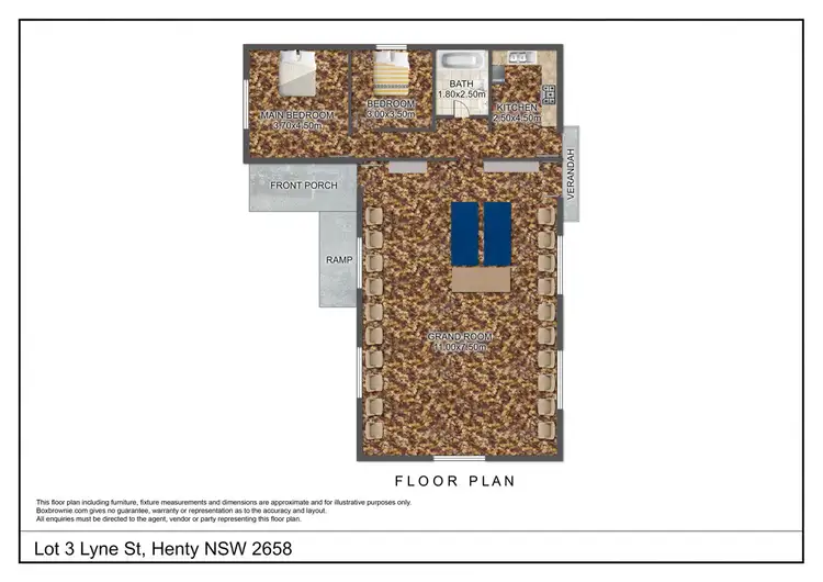 Floorplan of Homely house listing, 11 Lyne St, Henty NSW 2658