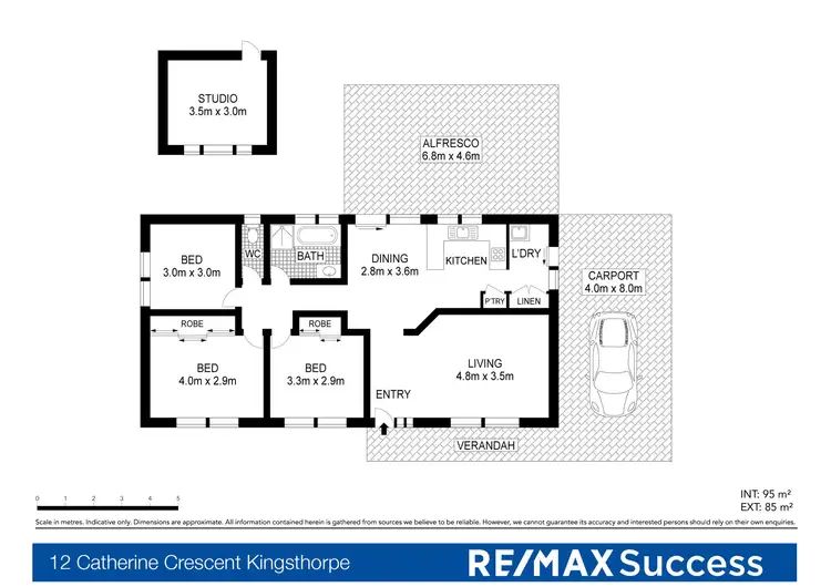 Floorplan of Homely house listing, 12 Catherine Crescent, Kingsthorpe QLD 4400