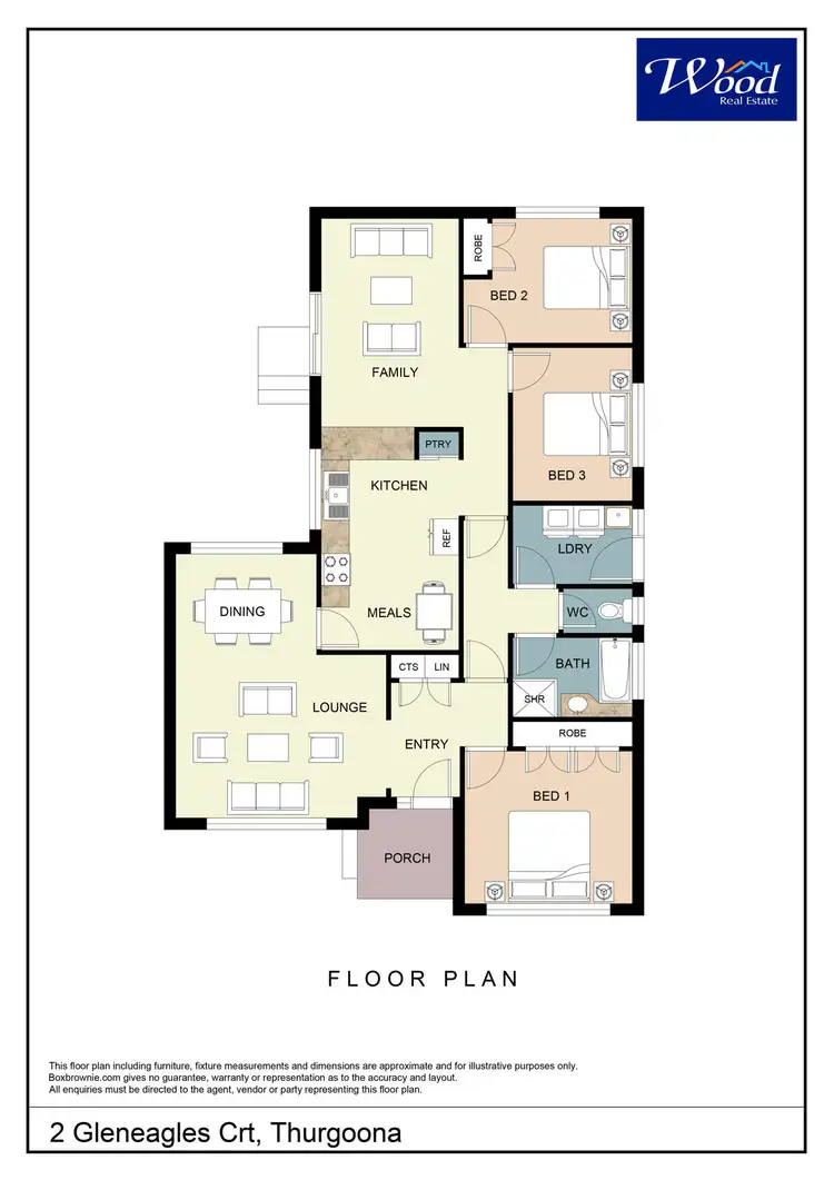 Floorplan of Homely house listing, 2 Gleneagles Crt, Thurgoona NSW 2640