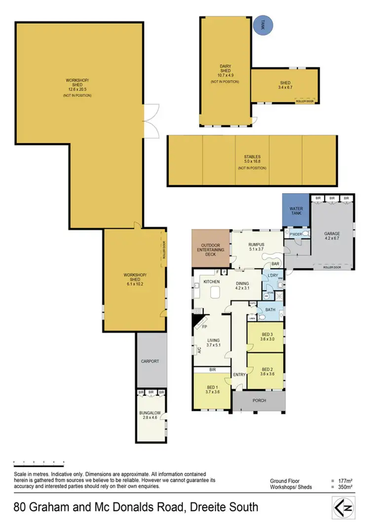 Floorplan of Homely rural property listing, 80 Graham & McDonalds Road, Dreeite VIC 3249