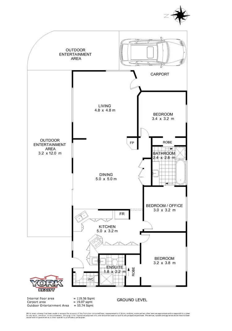 Floorplan of Homely house listing, 16 Delvue Crescent, Highfields QLD 4352