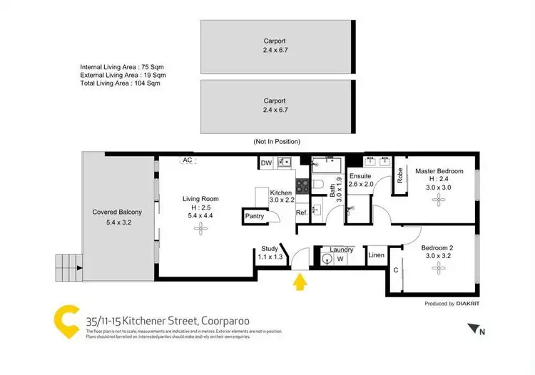 Floorplan of Homely unit listing, 35/11 Kitchener Street, Coorparoo QLD 4151