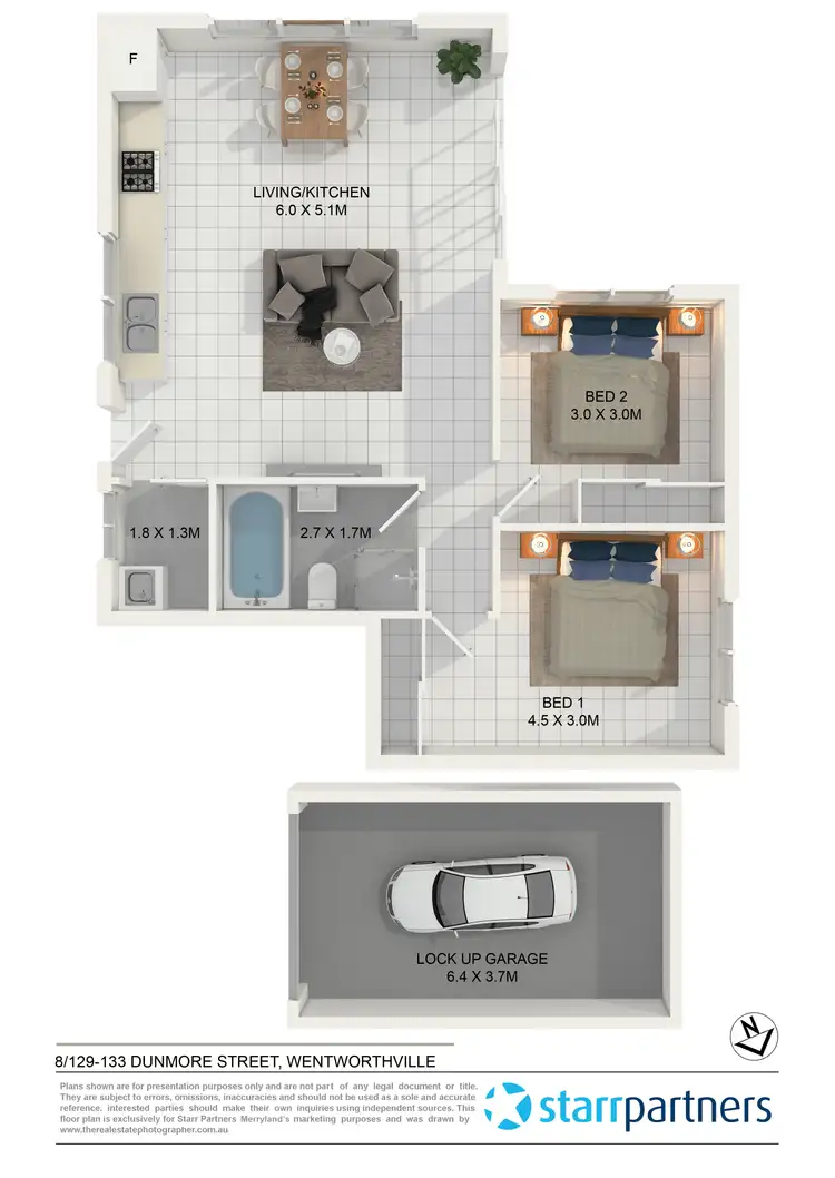 Floorplan of Homely villa listing, 8/129-133 Dunmore Street, Wentworthville NSW 2145