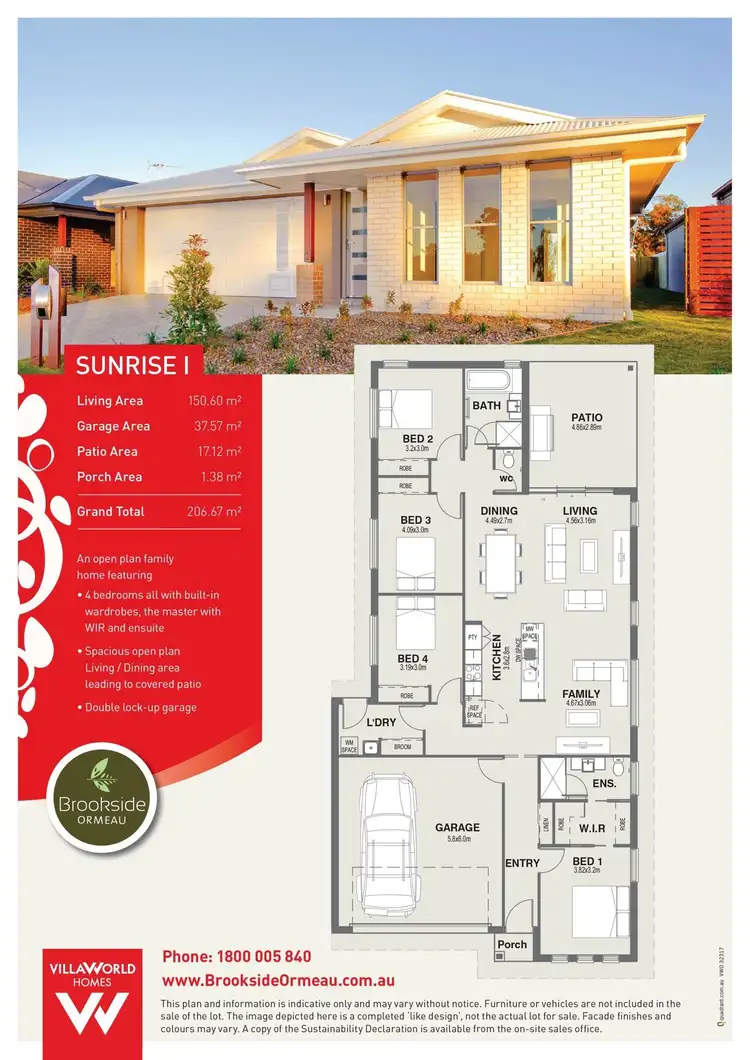 Floorplan of Homely house listing, 96 Brookside Cct, Ormeau QLD 4208