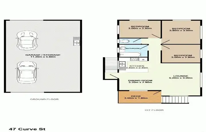 Floorplan of Homely house listing, 47 Curve Avenue, Wynnum QLD 4178