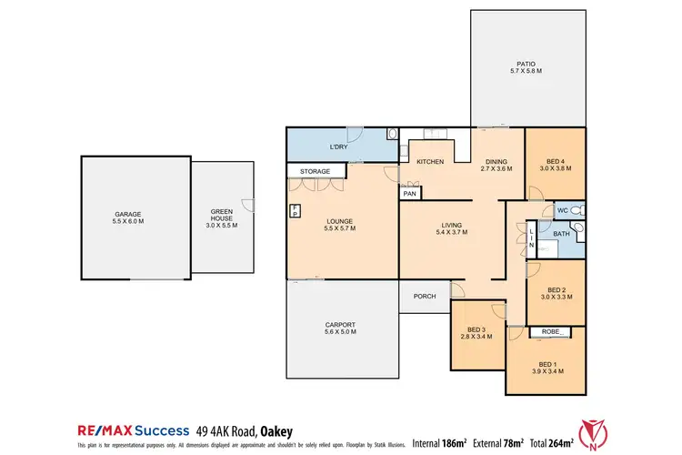 Floorplan of Homely house listing, 49 4AK Road, Oakey QLD 4401