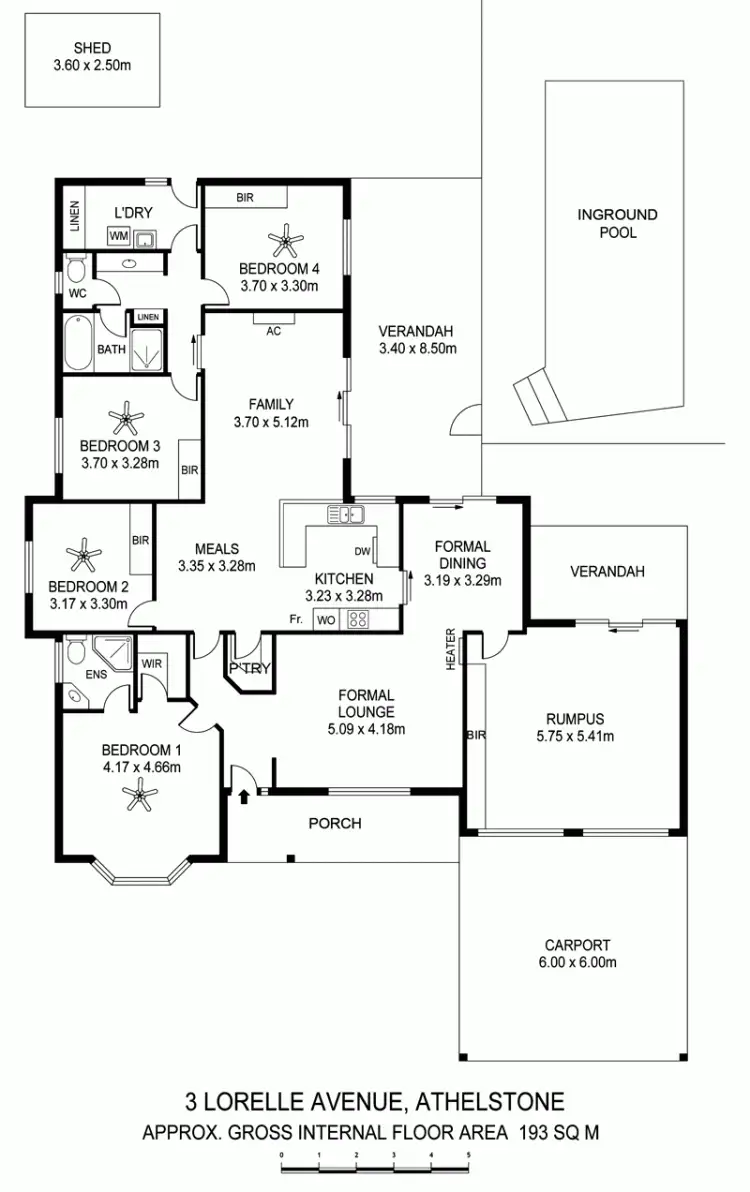 Floorplan of Homely house listing, 3 Lorelle Avenue, Athelstone SA 5076