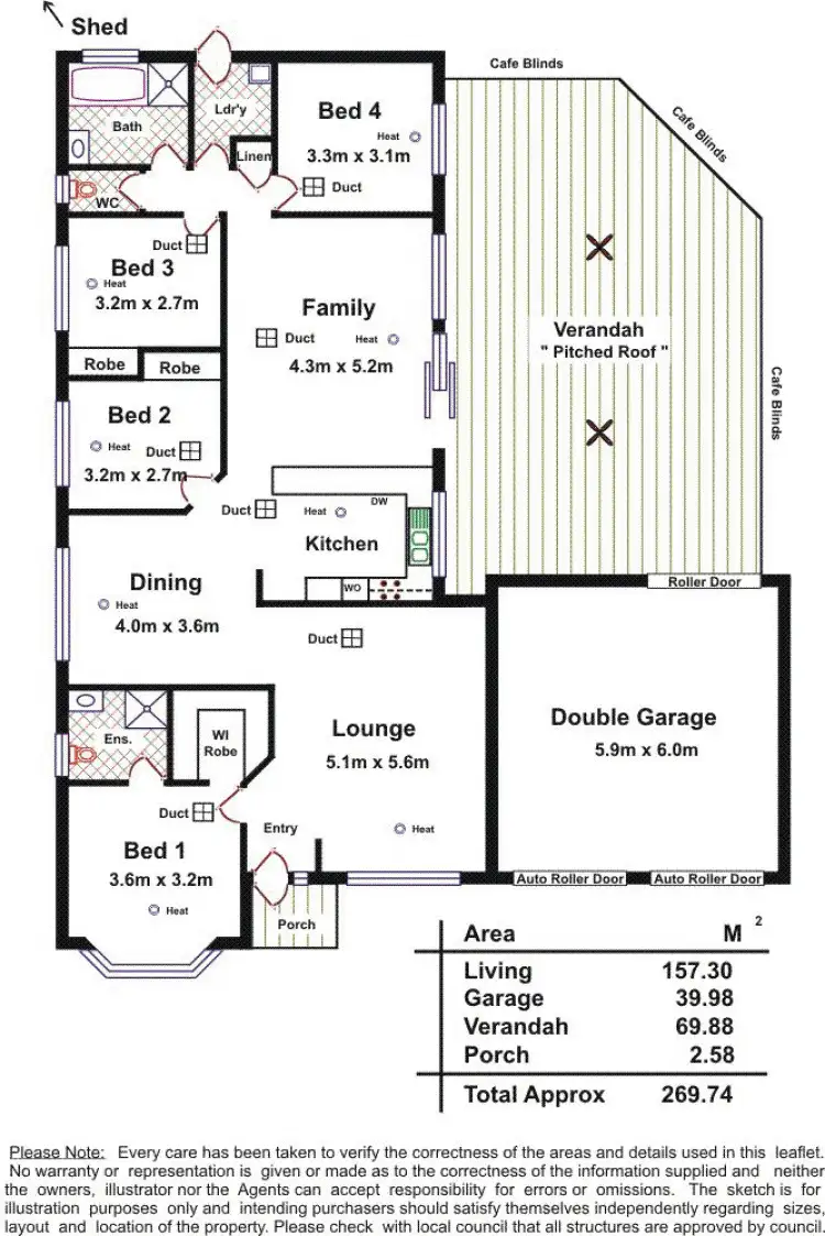 Floorplan of Homely house listing, 16 Mark Avenue, Craigmore SA 5114
