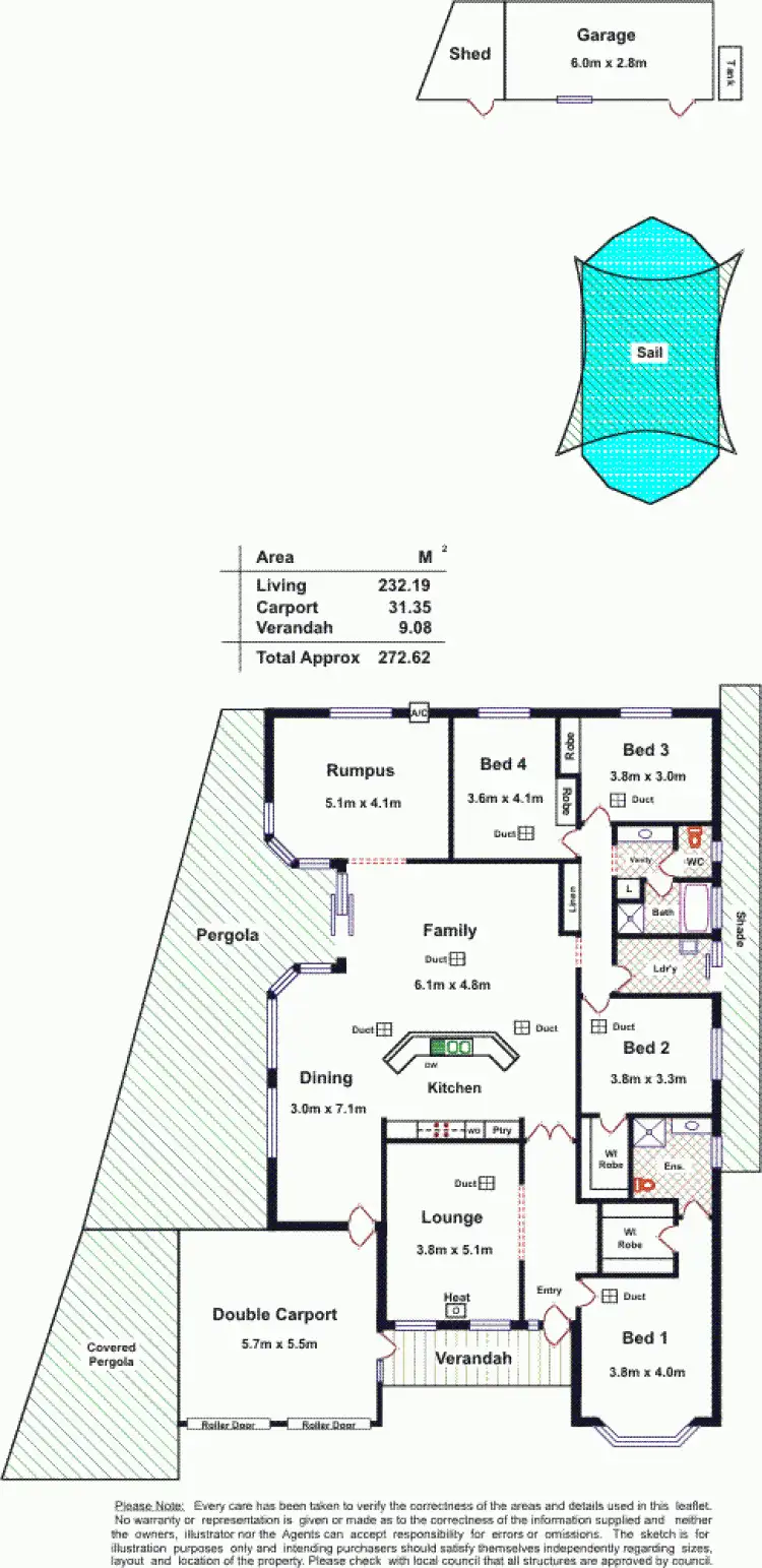 Floorplan of Homely house listing, 10 Sugargum Court, Blakeview SA 5114