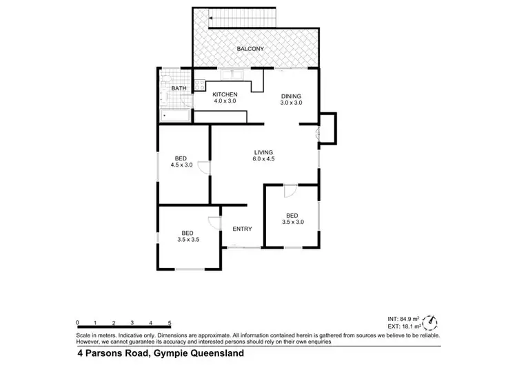 Floorplan of Homely house listing, 4 Parsons Road, Gympie QLD 4570