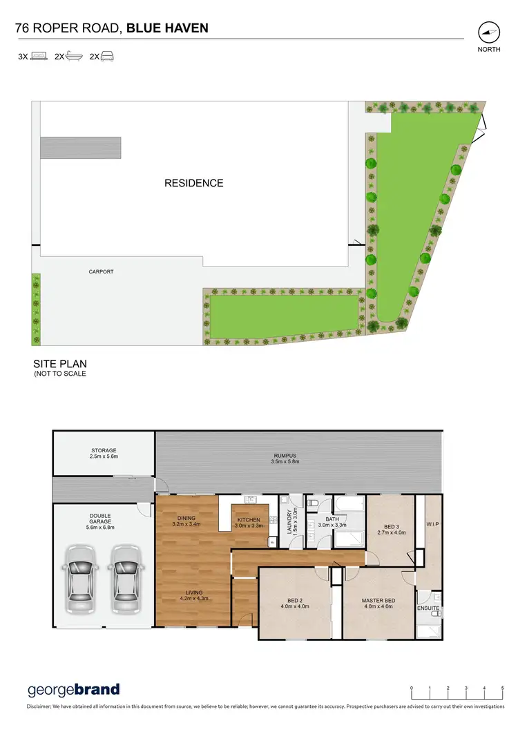 Floorplan of Homely house listing, 76 Roper Road, Blue Haven NSW 2262