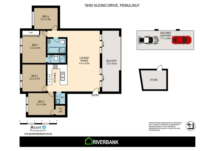 Floorplan of Homely unit listing, 19/50 Nijong Drive, Pemulwuy NSW 2145