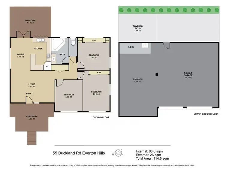 Floorplan of Homely house listing, 55 Buckland Road, Everton Hills QLD 4053