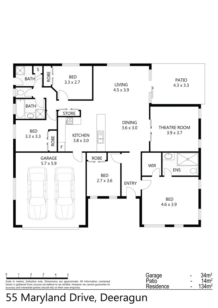 Floorplan of Homely house listing, 55 Maryland Drive, Deeragun QLD 4818