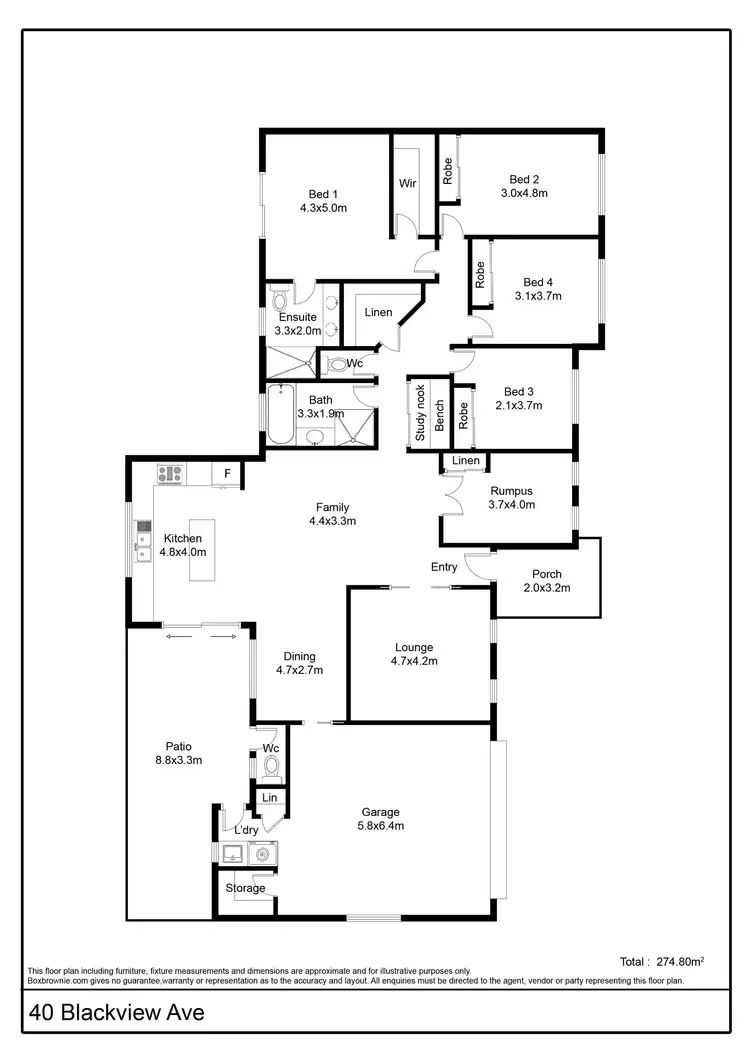 Floorplan of Homely rural property listing, 40 Blackview Avenue, Black River QLD 4818