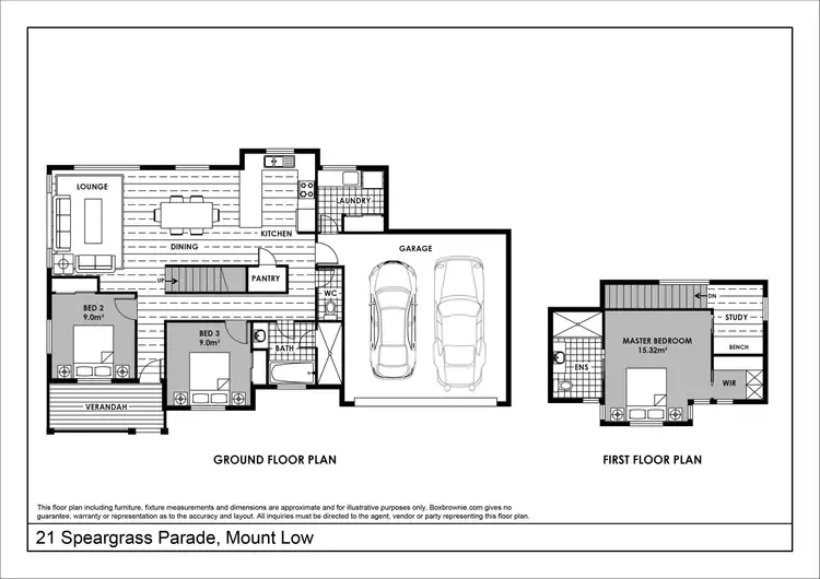 Floorplan of Homely house listing, 21 Speargrass Parade, Mount Low QLD 4818