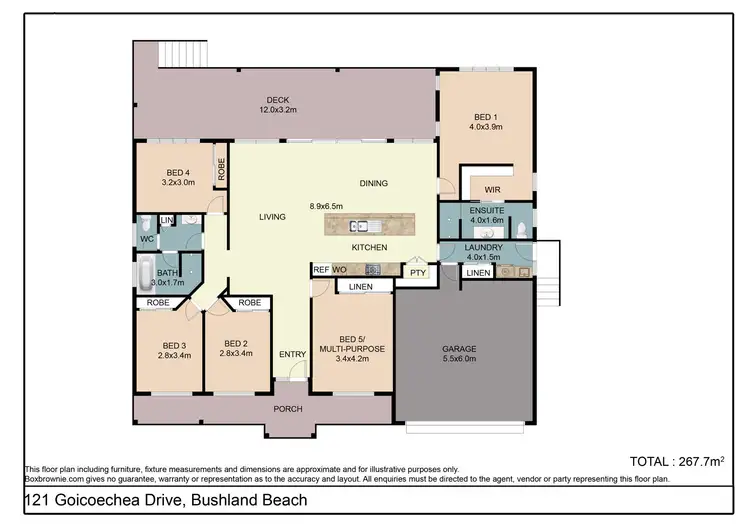 Floorplan of Homely house listing, 121 Goicoechea Drive, Bushland Beach QLD 4818