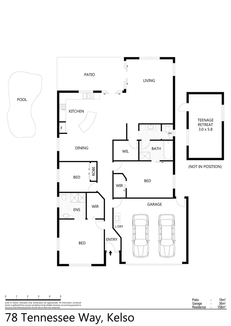 Floorplan of Homely rural property listing, 78 Tennessee Way, Kelso QLD 4815