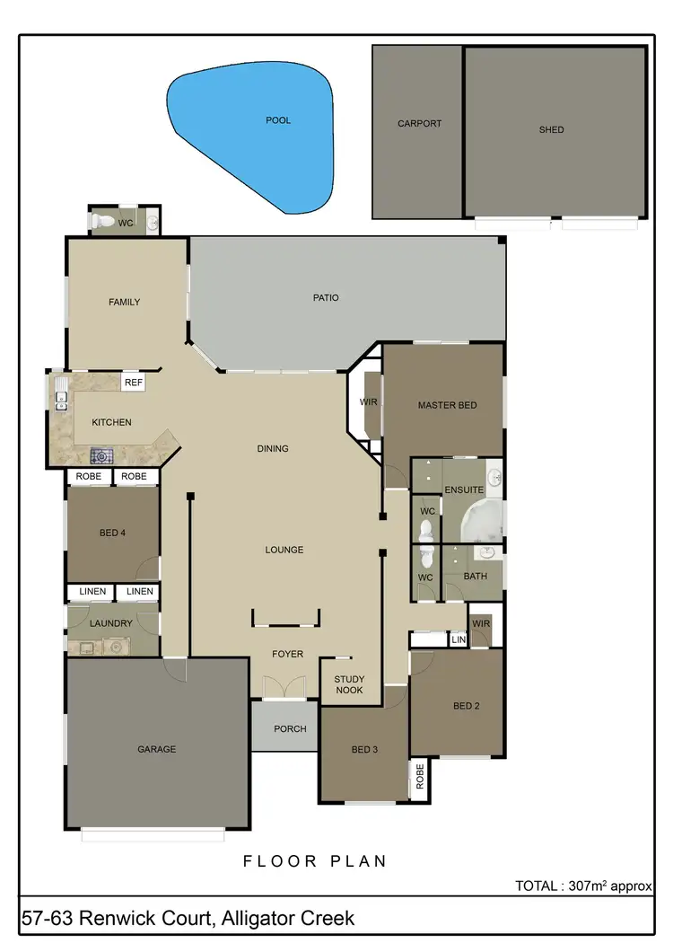 Floorplan of Homely rural property listing, 57-63 Renwick Court, Alligator Creek QLD 4816