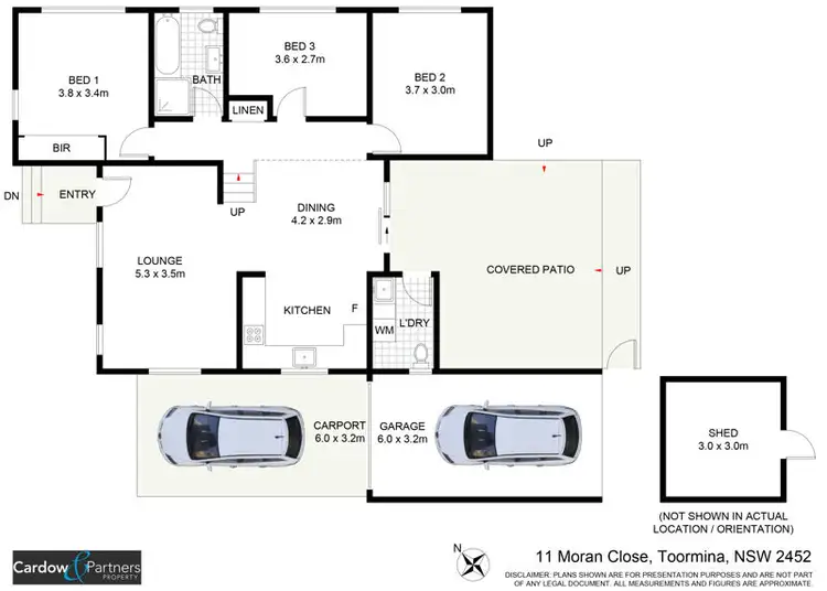 Floorplan of Homely house listing, 11 Moran Close, Toormina NSW 2452