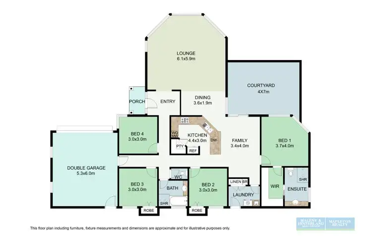 Floorplan of Homely house listing, 12 The Parkway Place, Mapleton QLD 4560