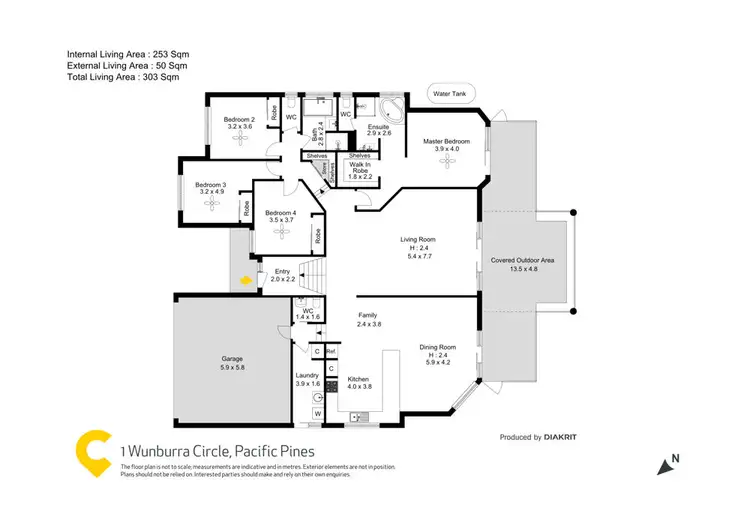 Floorplan of Homely house listing, 1 Wunburra Circle, Pacific Pines QLD 4211