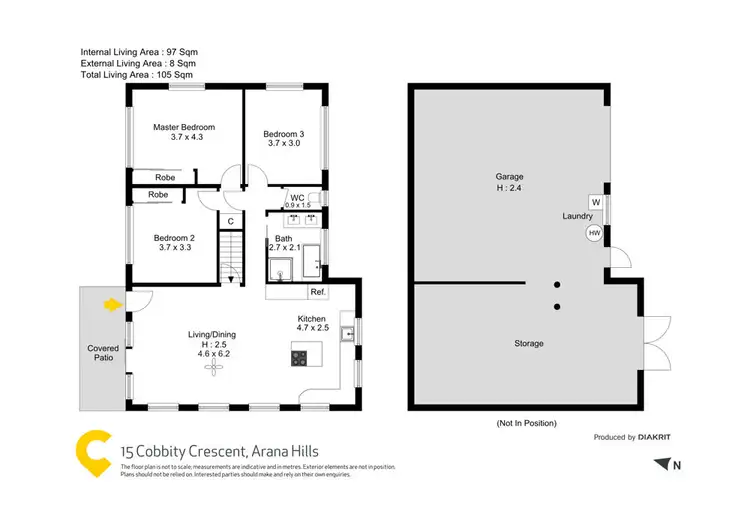 Floorplan of Homely house listing, 15 Cobbity Crescent, Arana Hills QLD 4054
