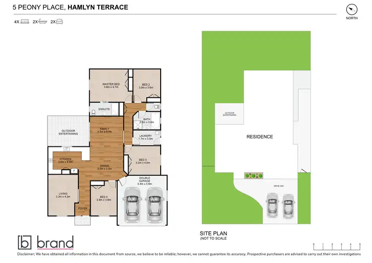 Floorplan of Homely house listing, 5 Peony Place, Hamlyn Terrace NSW 2259